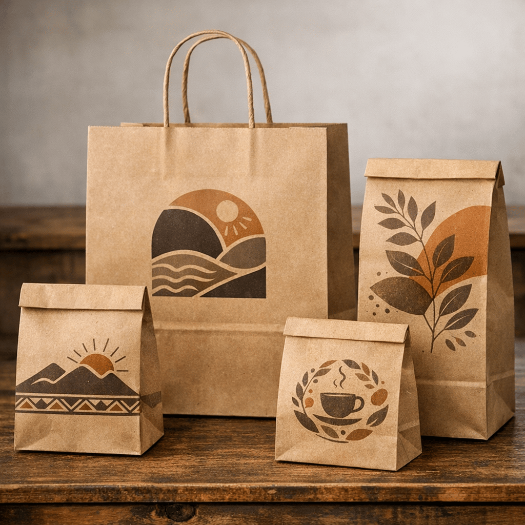 Kraft Paper Bags with Custom Branding