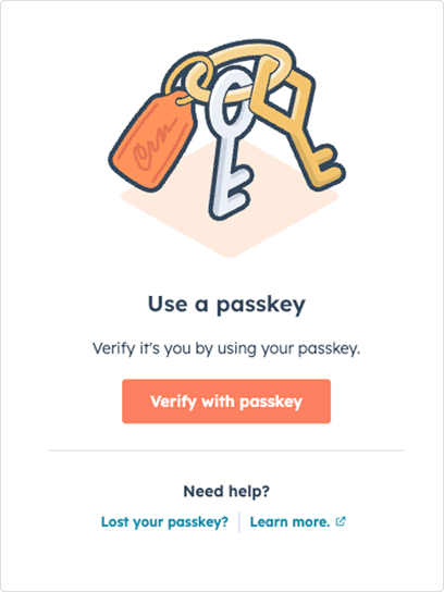 HubSpot Introduces Passkeys for More Secure Login