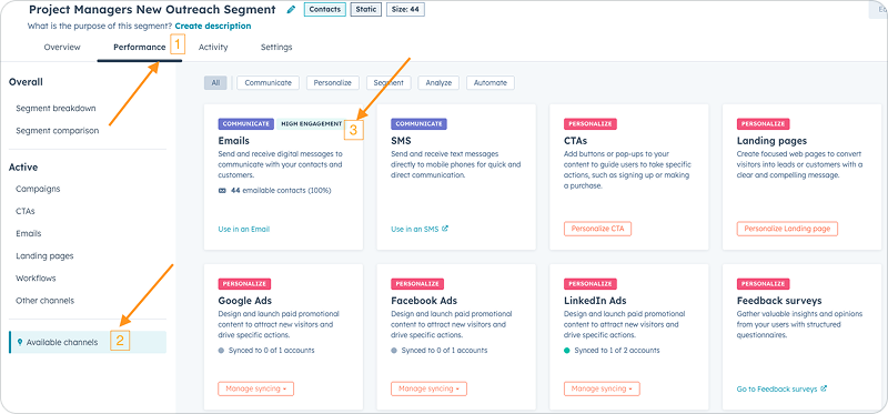 HubSpot predicted email engagement in segments update