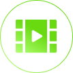Short form Video Editing icon hover