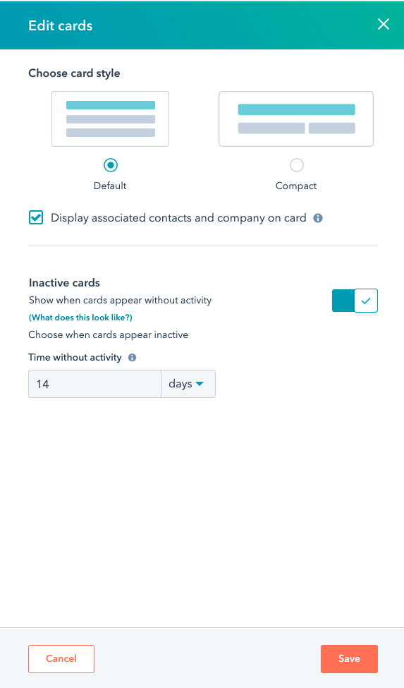 Lupo-HubSpot-Deals-activity-inactivity-Board-Edit-setting