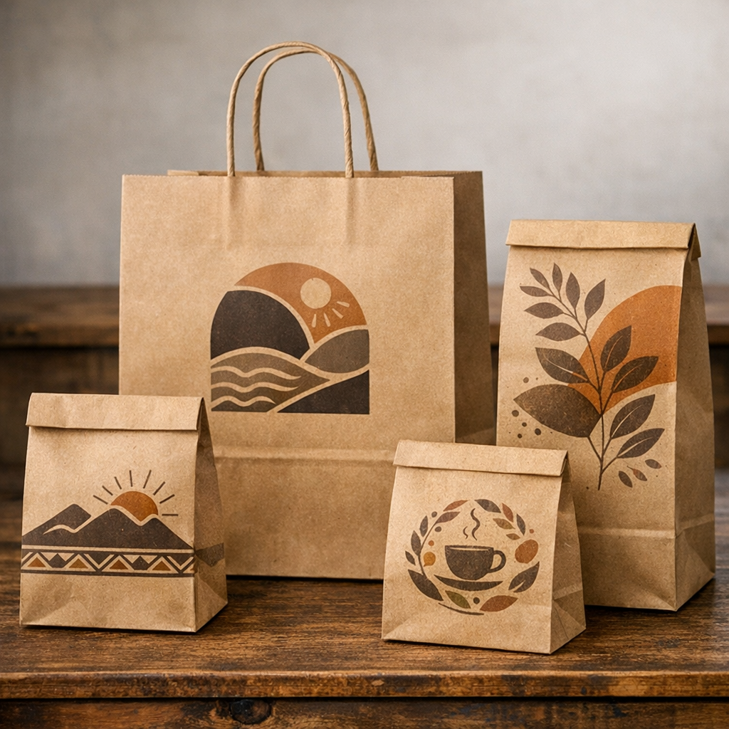 Kraft Paper Bags with Custom Branding