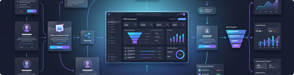 IAP referral engine: referral invitation emails, sharing, HubSpot CRM dashboard and lead-source reporting IAP referral engine: referral invitation emails, sharing, HubSpot CRM dashboard and lead-source reporting