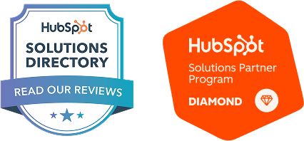 Lupo Digital HubSpot Solutions Directory and Diamond Partner badges