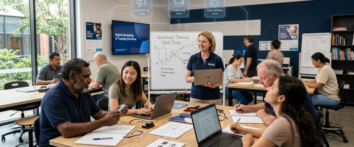AI for vocational training connecting marketing, learning and operations for an Australian RTO