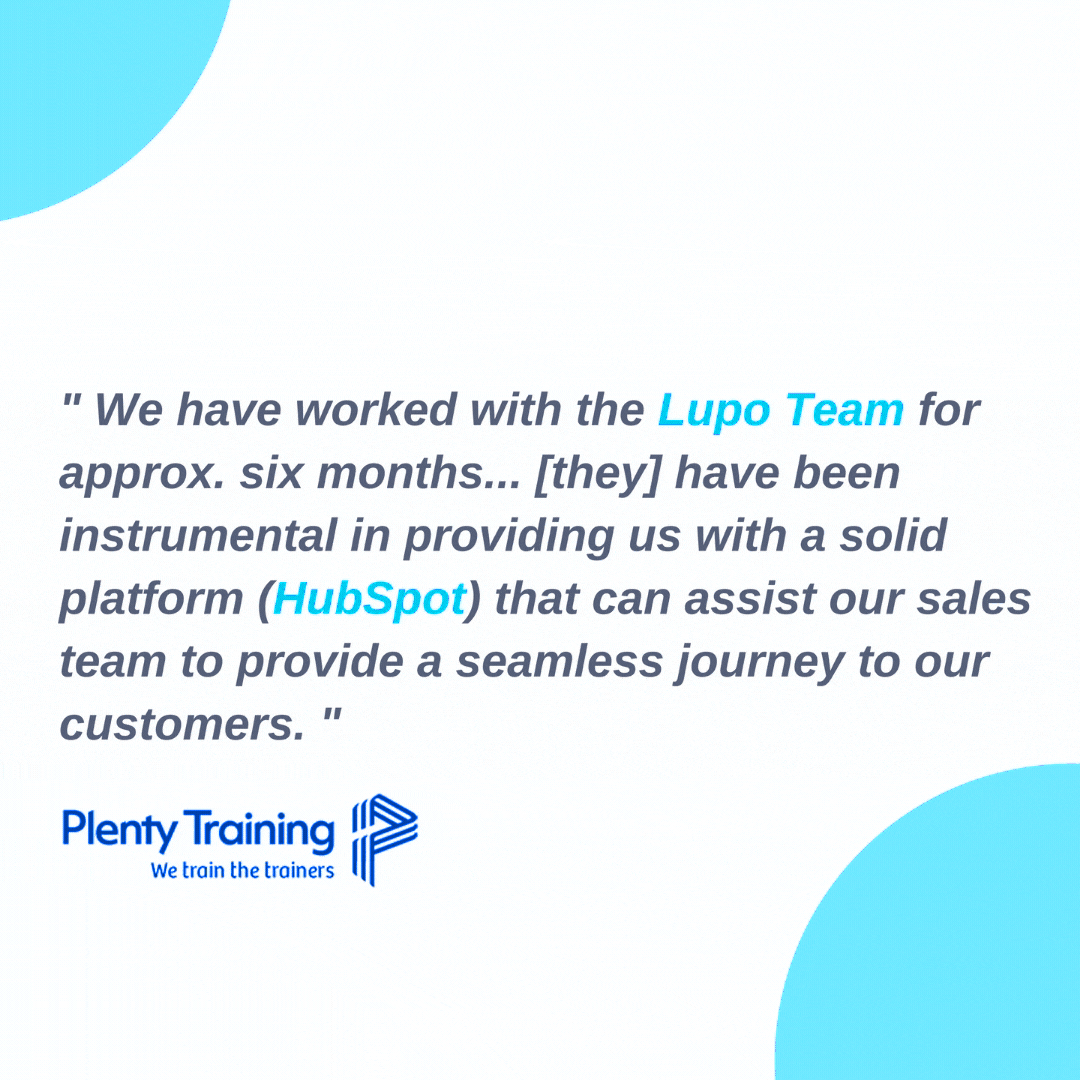 Plenty Training Review _ Lupo Digital _ HubSpot Diamond Partner Plenty Training Review _ Lupo Digital _ HubSpot Diamond Partner