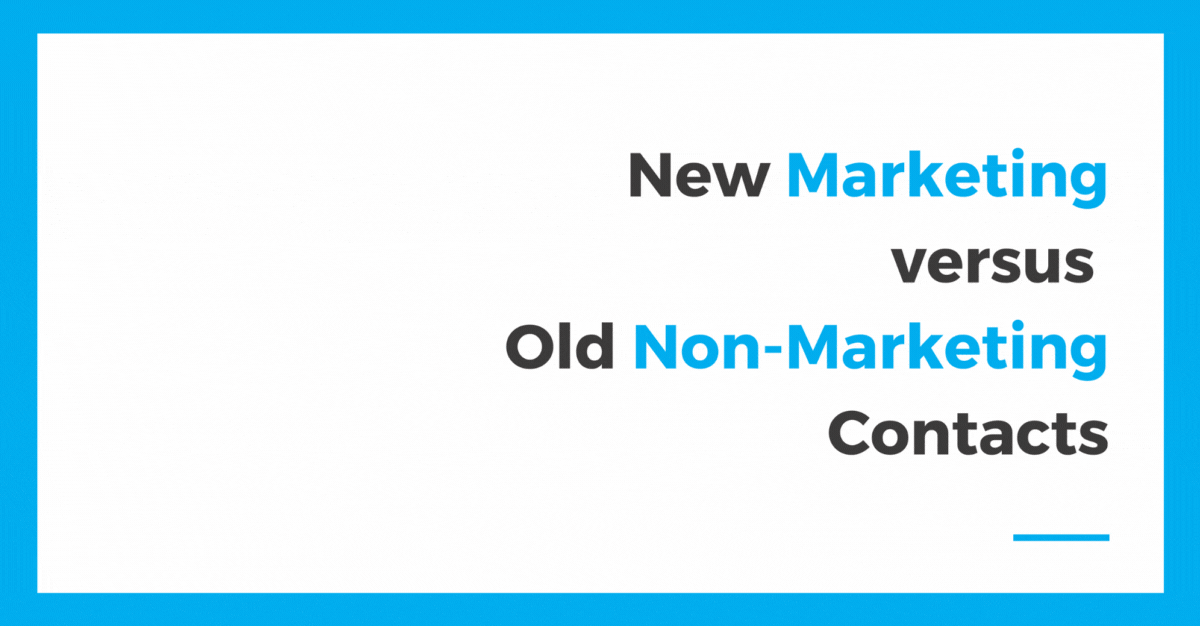 New Marketing vs Old Non-Marketing 